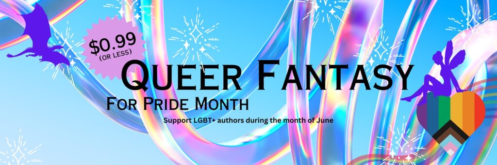 A banner for Queer Fantasy for Pride Month.
